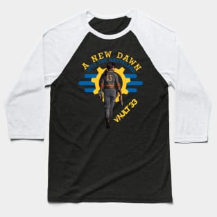 Vault 33's New Dawn - Lucy Gears Up Baseball T-Shirt